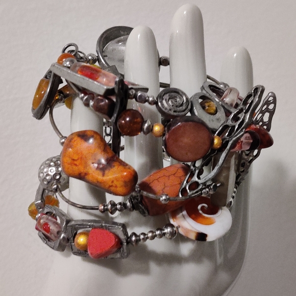 Y2K Artisan Memory Wrap Wrist Bracelet - Picture 1 of 12